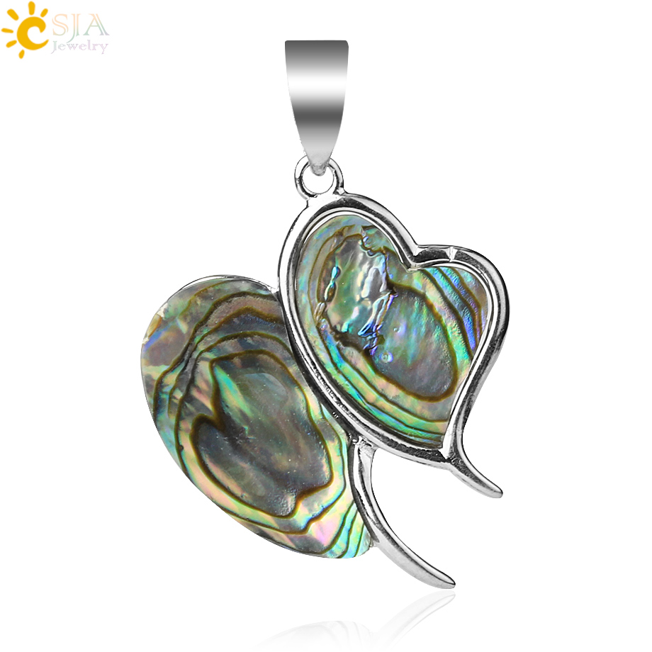Jewelry Making New Zealand - CSJA الطبيعية نيوزيلندا مزدوجة القلب المعلقات