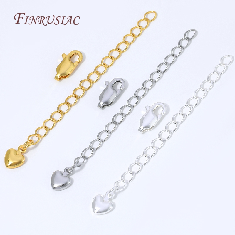 Lobster Clasp Silver - سلسلة تمديد مطلية بالذهب عيار 18