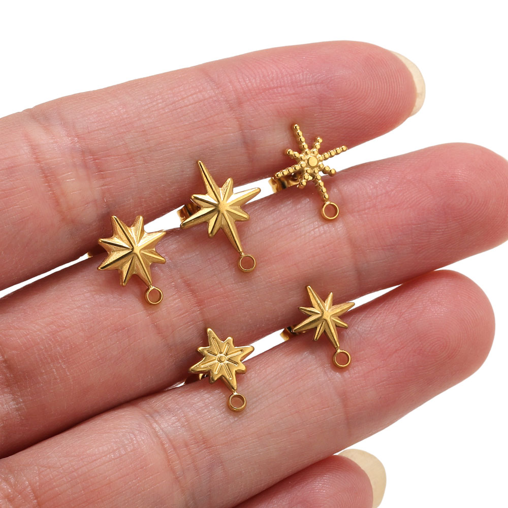 Jewelry Making Tool Kit - 6 قطع من أقراط النجوم المصنوعة