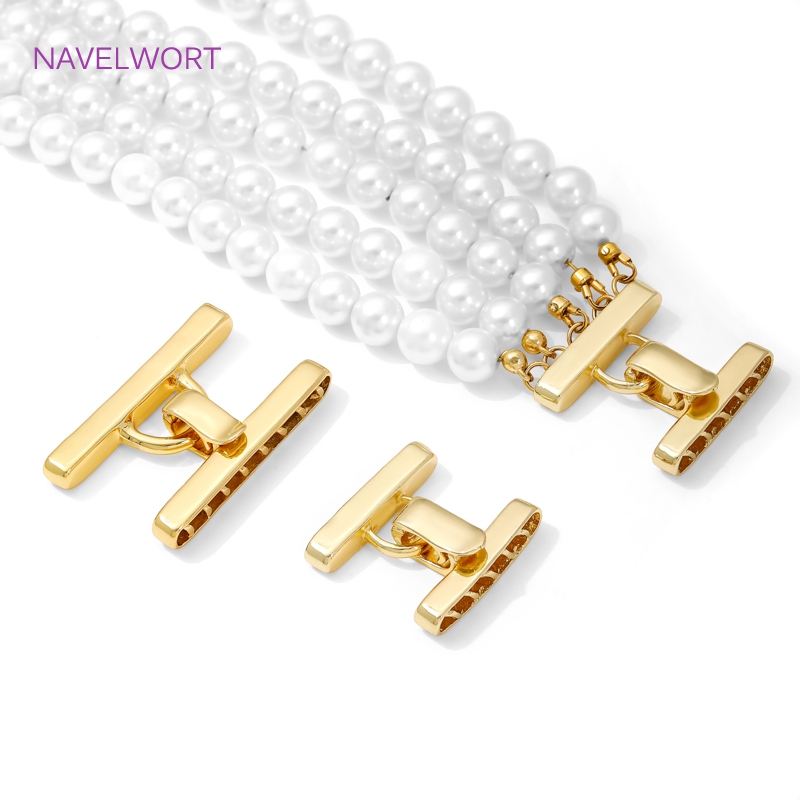 Jewelry Making Items - متعدد السواحل قلادة المشبك 18K مطلية