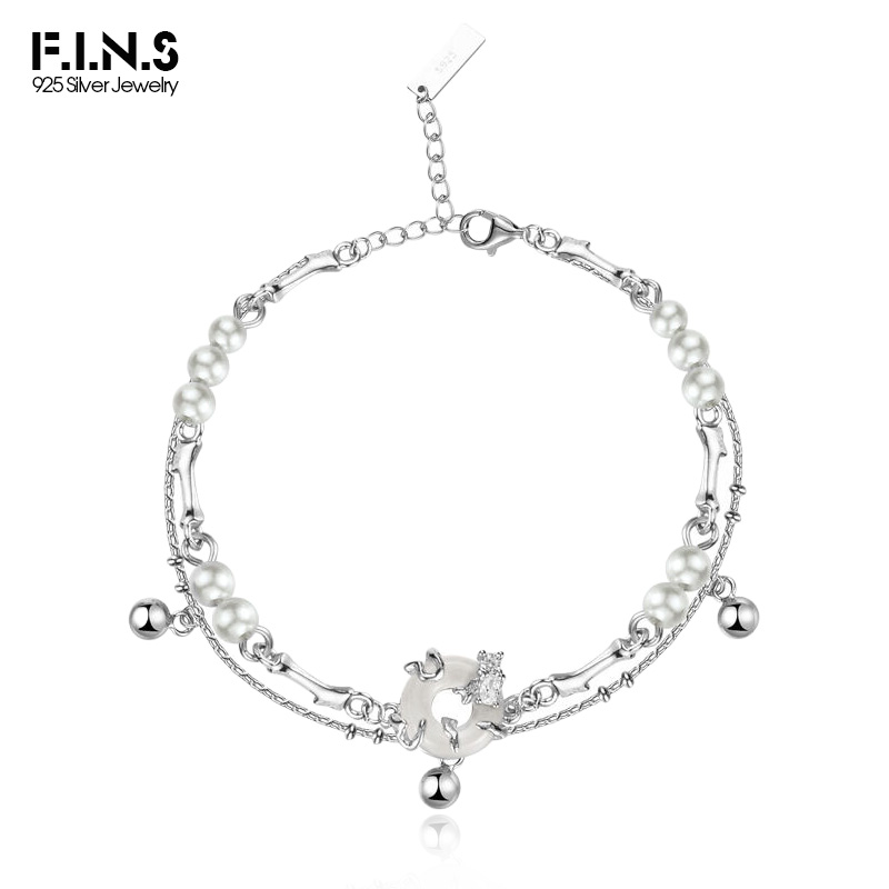 Lobster Clasp Silver - F.I.N.S النمط الصيني الحقيقي S925 فضة