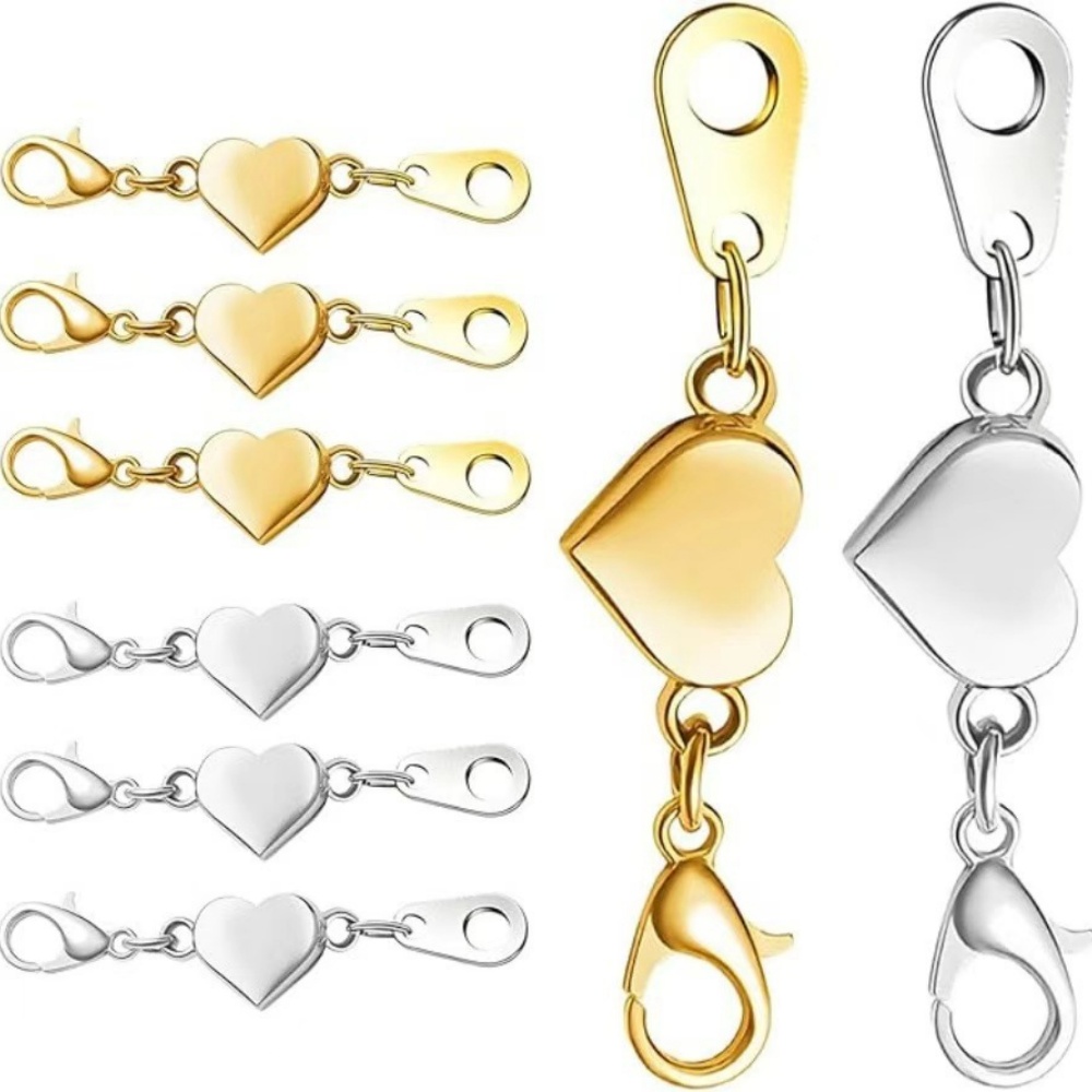 Lobster Clasp Silver - 5 قطع مشابك قلادة مغناطيسية قوية