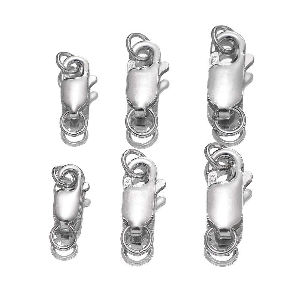 Lobster Clasp Silver - قطعتان من مشابك الفضة الصلبة على