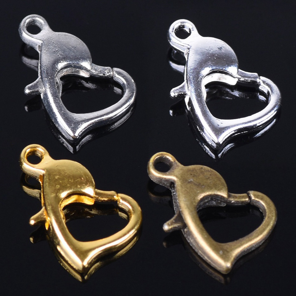 Lobster Clasp Silver - 30 قطعة 12x8 مللي متر الذهب/الفضة/البرونزية