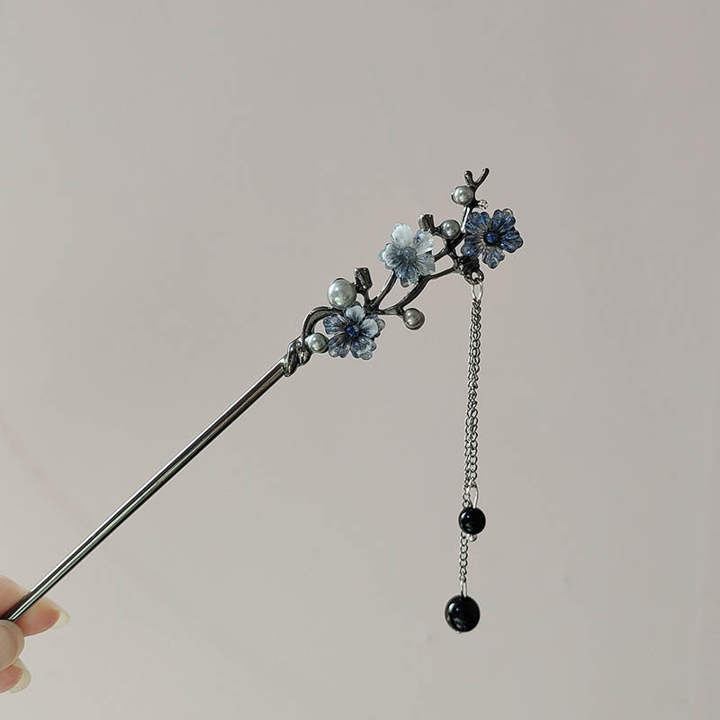Jewelry Making Metals - دبوس شعر كلاسيكي بتصميم عصا، مزين