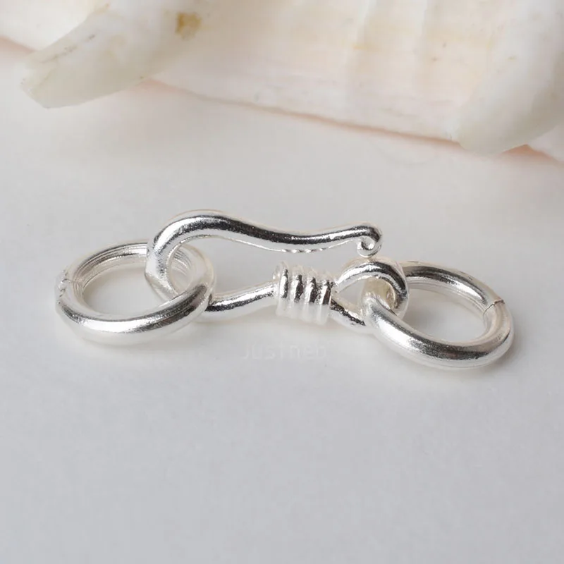 Lobster Clasp Silver - مشبك على شكل حرف S من