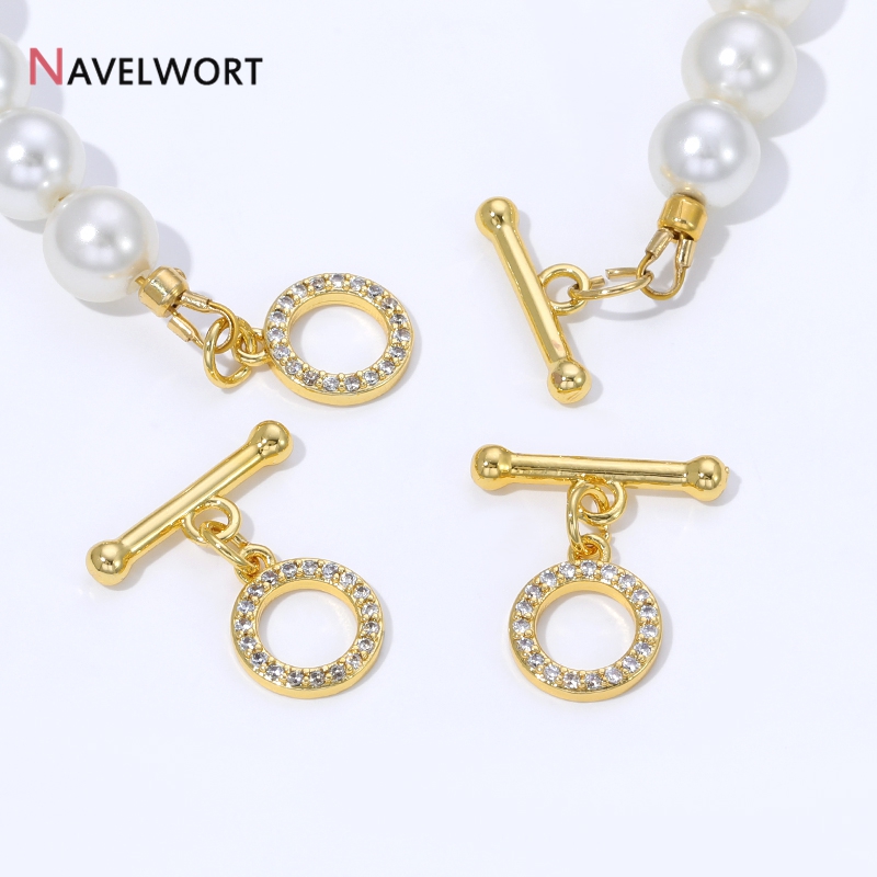 Jewelry Making Items - مشابك OT مطلية بالذهب عيار 18