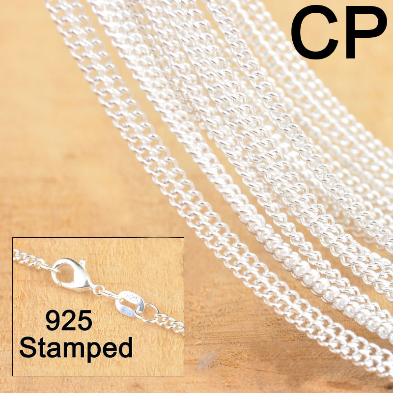 10 قطعة رائجة البيع 18 بوصة 92 - مراجعة Lobster Clasp Silver وسعره