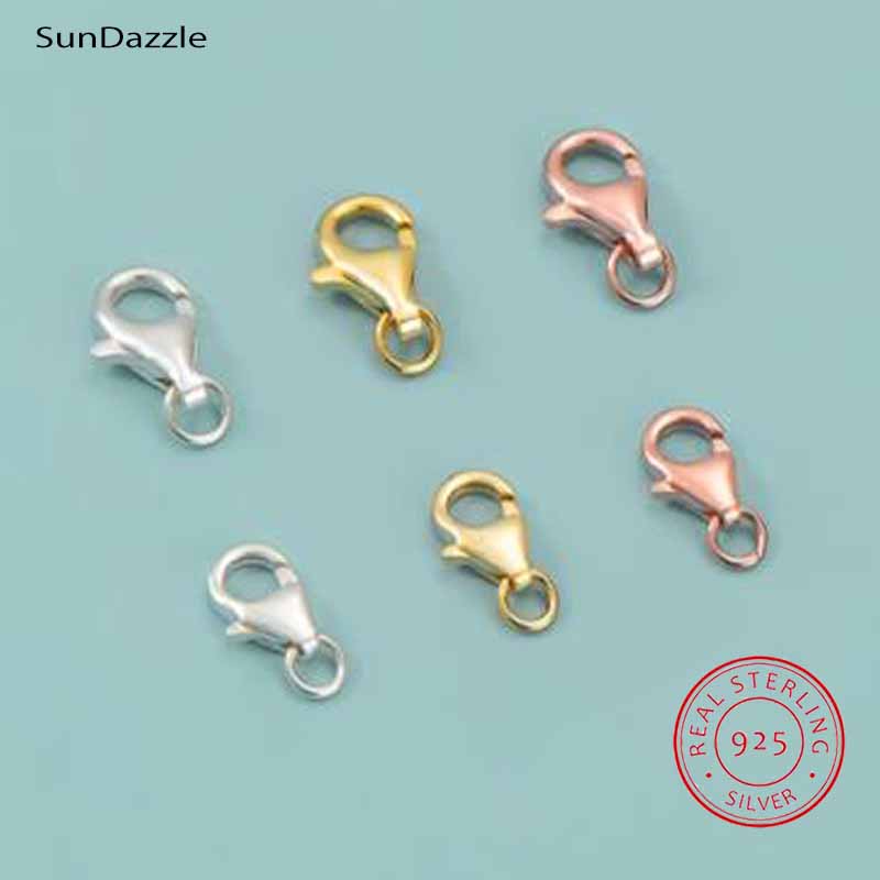 2 قطعة حقيقية حقيقية نقية الصل - مراجعة Lobster Clasp Silver وسعره