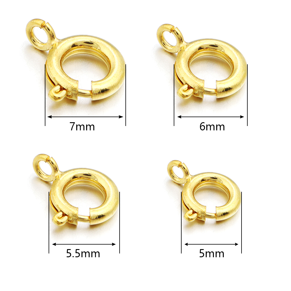 10 قطعة زر الربيع دائرة النحاس - مراجعة Jewelry Making A Ring وسعره