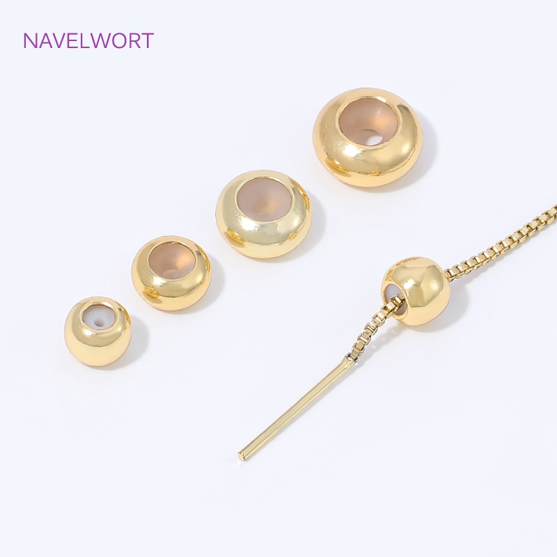 خرز سيليكون مطلي بالذهب عيار 1 - مراجعة Jewelry Making Items وسعره