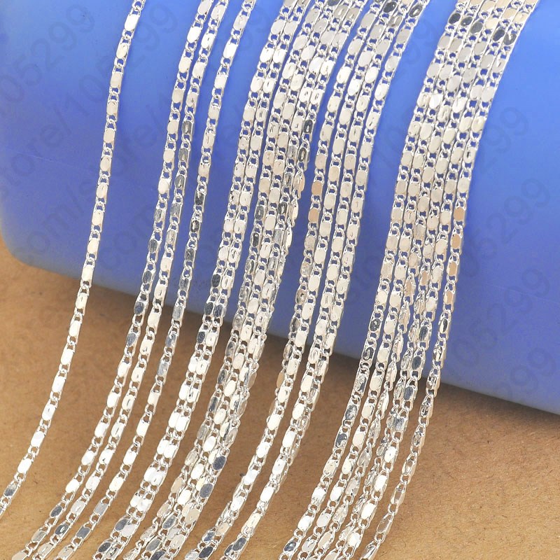 الجملة 10 قطعة 16 ''-30'' 925  - مراجعة Lobster Clasp Silver وسعره