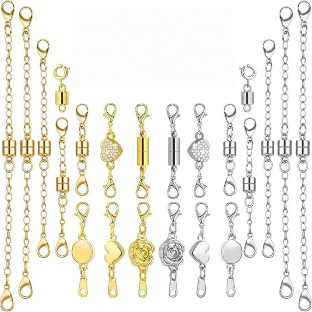 5 قطع مشابك قلادة مغناطيسية قو - مراجعة Lobster Clasp Silver وسعره