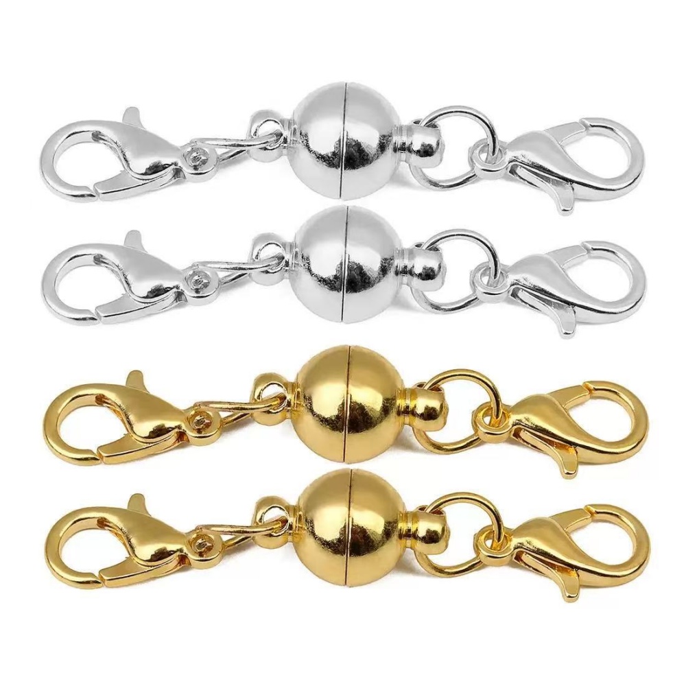 5 قطع مشابك قلادة مغناطيسية قو - مراجعة Lobster Clasp Silver وسعره