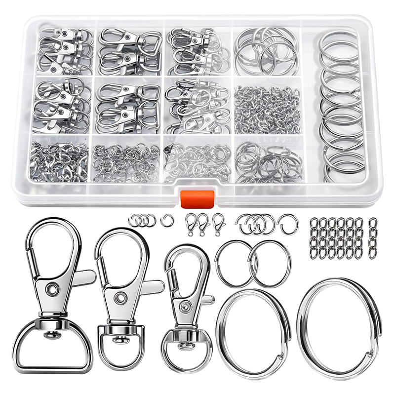 265 قطعة مجموعة المفاتيح المعد - مراجعة Lobster Clasp Silver وسعره