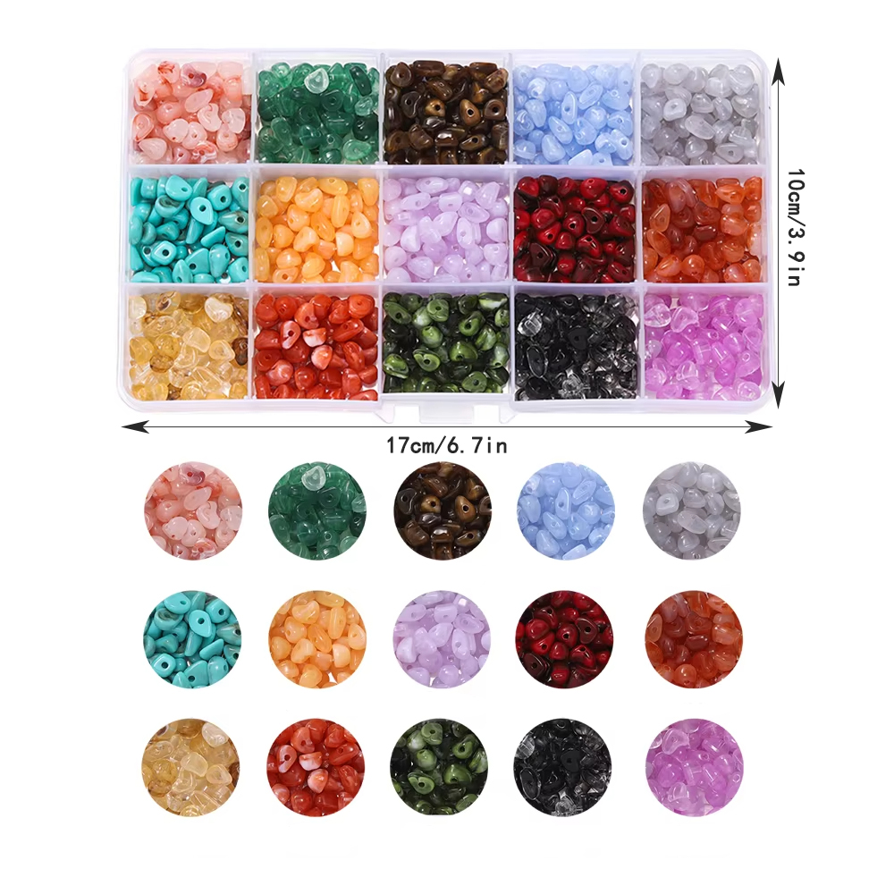 حوالي 525 قطعة/صندوق تقليد الخ - مراجعة Bead Organizer Tray وسعره