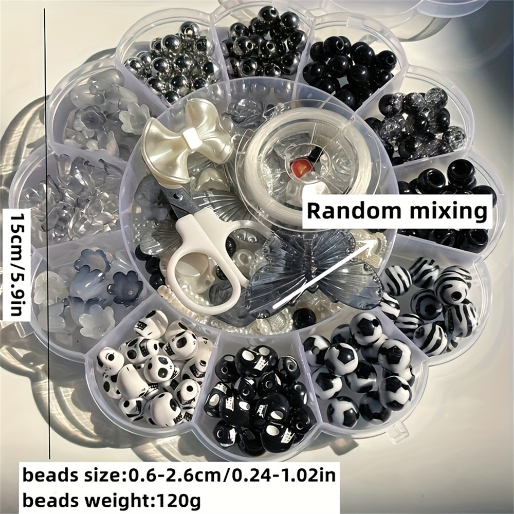 خرز أكريليك عشوائي بوزن 120 جر - مراجعة Bead Organizer Tray وسعره