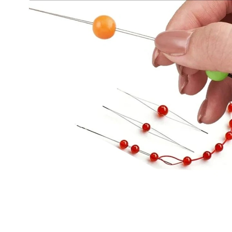 1-10 قطع إبر خرز بعين كبيرة قا - مراجعة Jewelry Making Pieces وسعره