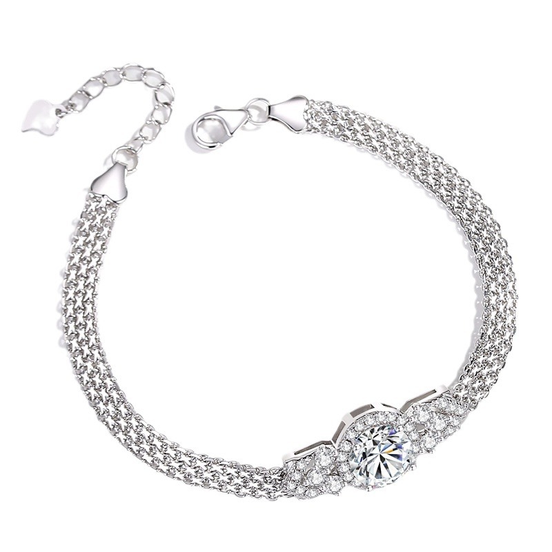 جديد 2 قيراط D اللون VVS1 مويس - مراجعة Lobster Clasp Silver وسعره