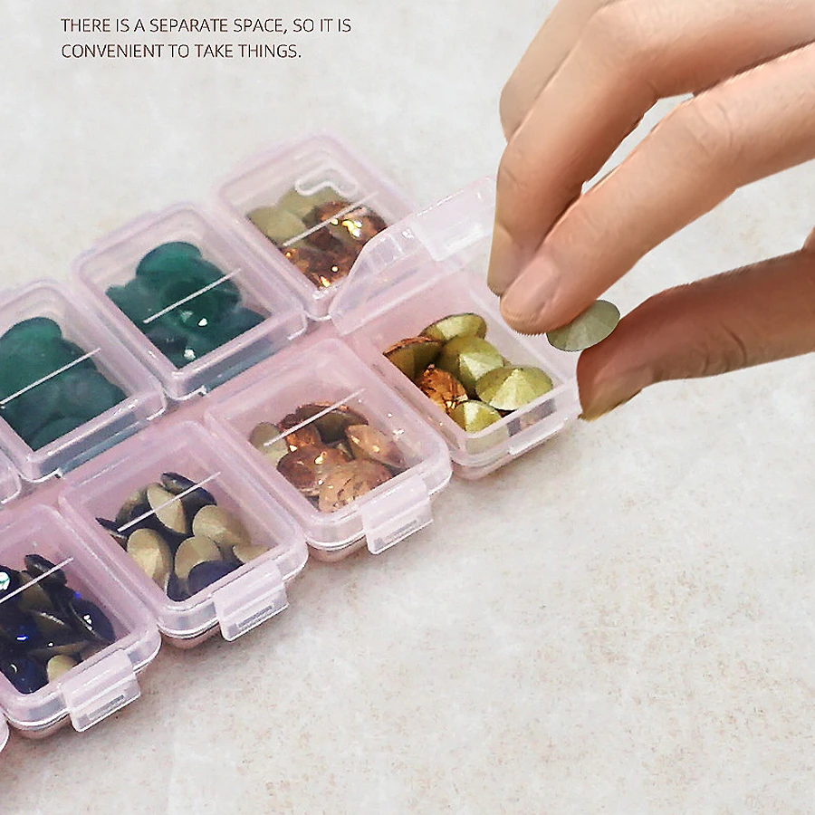 علبة تنظيم بلاستيكية بـ 12 حجر - مراجعة Bead Organizer Tray وسعره