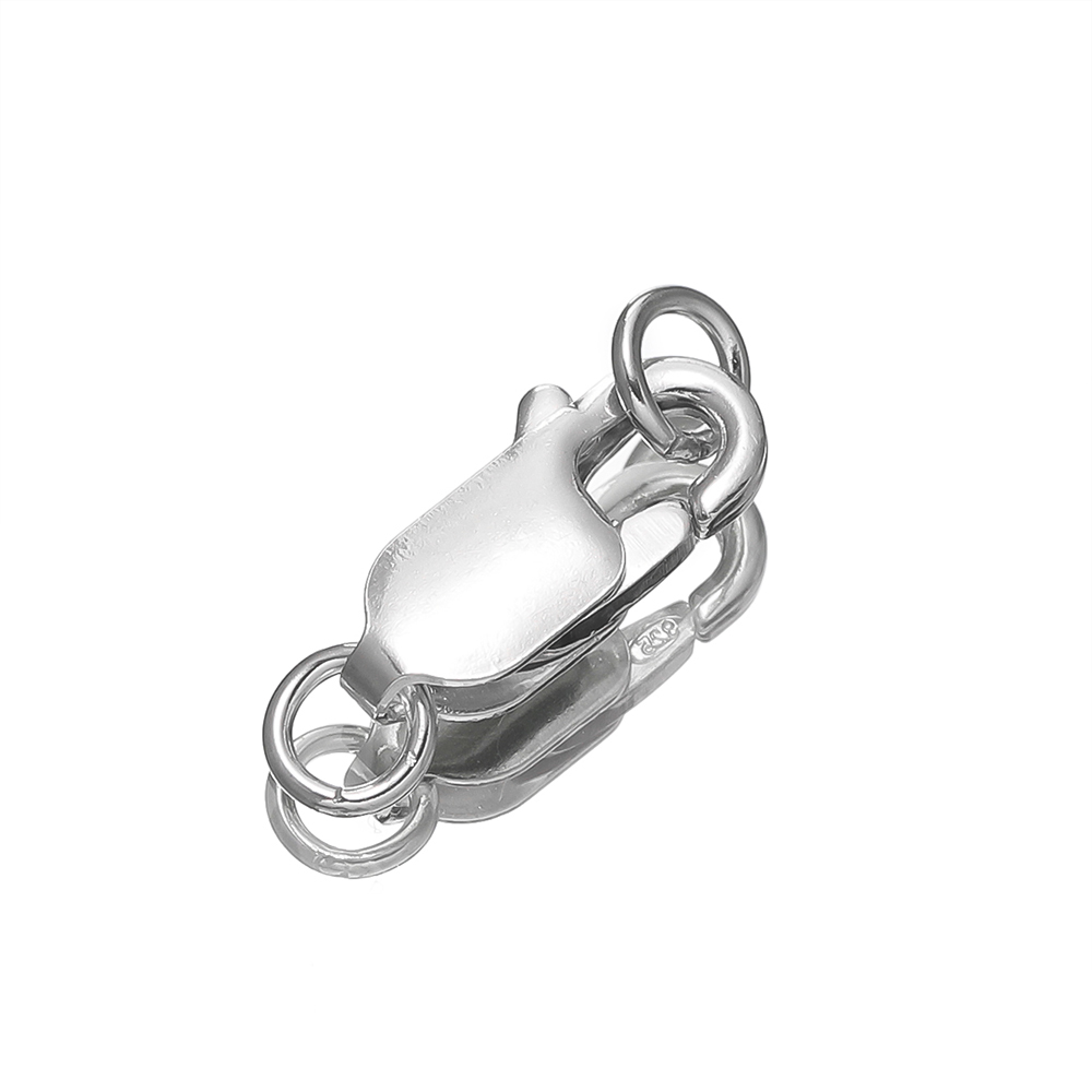 قطعتان من مشابك الفضة الصلبة ع - مراجعة Lobster Clasp Silver وسعره