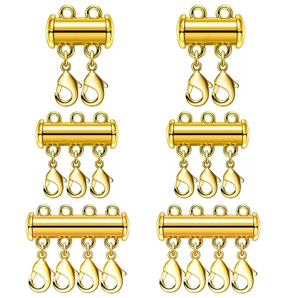 2 قطعة قلادة متعددة حبلا طبقة  - مراجعة Jewelry Making Metals وسعره