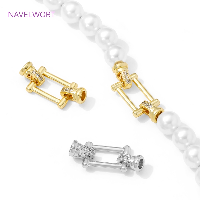 1/2 قطعة مشبك لؤلؤ مطلي بالذهب - مراجعة Jewelry Making Items وسعره