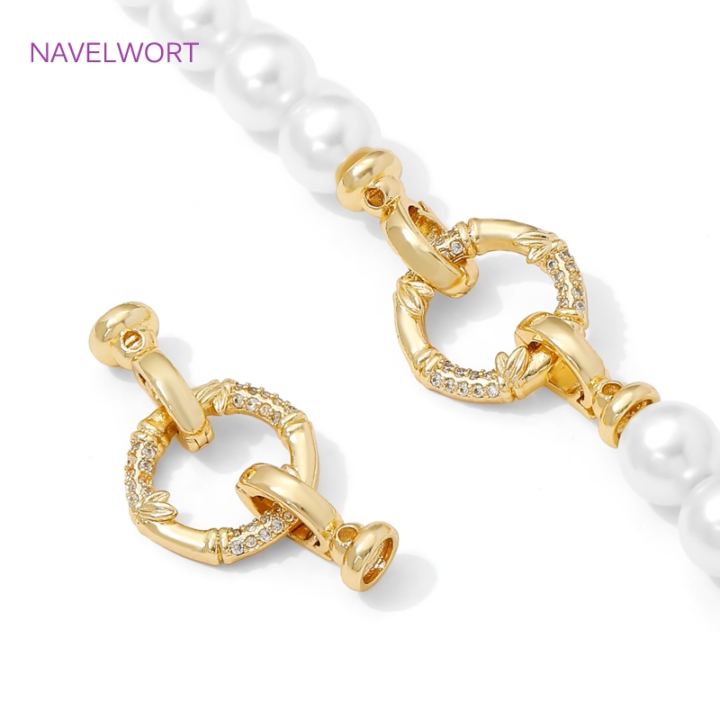1/2 قطعة مشبك لؤلؤ مطلي بالذهب - مراجعة Jewelry Making Items وسعره