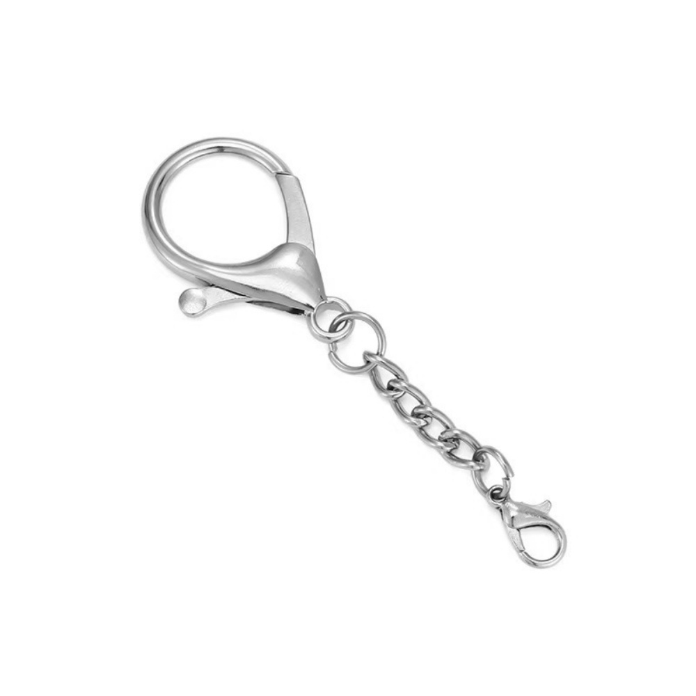 10 قطع مشبك جراد كبير بلون فضي - مراجعة Lobster Clasp Silver وسعره